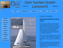 Tablet Screenshot of odin-yacht.de